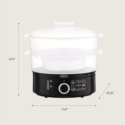 🍲 2-Tier Electric Food Steamer – Healthy, Hassle-Free Meals in Minutes! 🌿