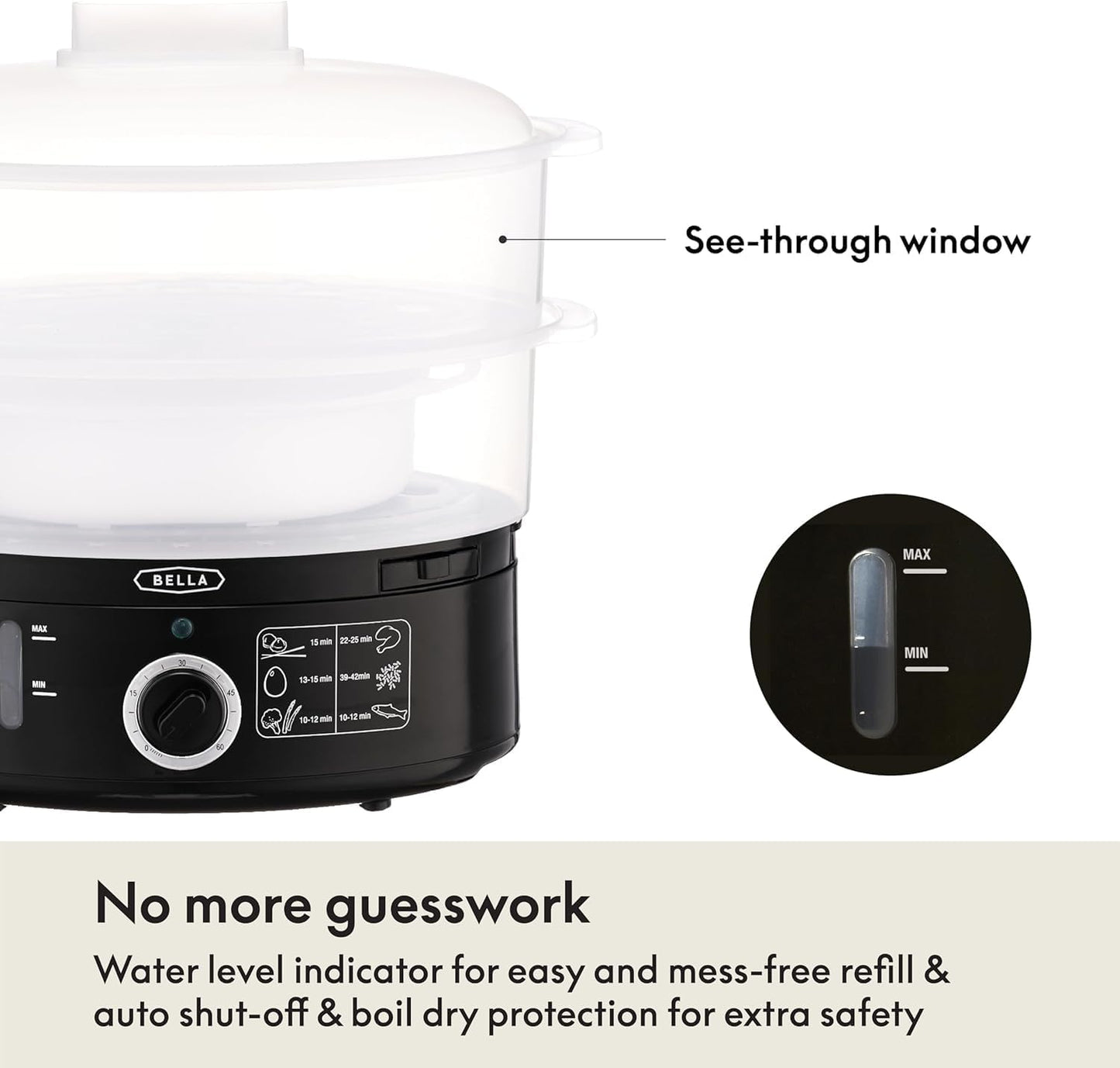 🍲 2-Tier Electric Food Steamer – Healthy, Hassle-Free Meals in Minutes! 🌿