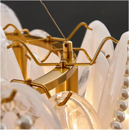✨ Modern Crystal Pendant Light – Elegant Home Décor & Ambient Lighting 💡🌟