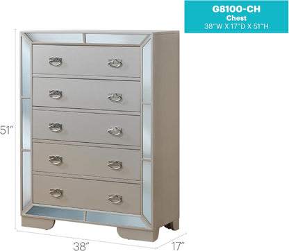 🗄️ Elegant Pearl-Finish Storage Chest – Stylish & Functional 🏡✨