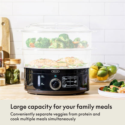 🍲 2-Tier Electric Food Steamer – Healthy, Hassle-Free Meals in Minutes! 🌿