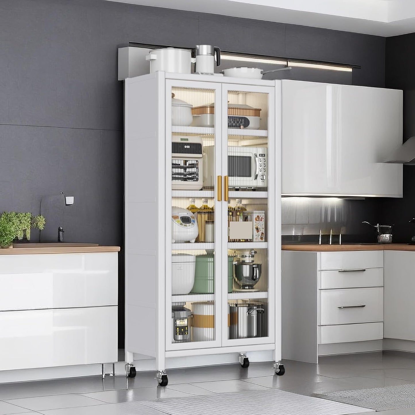 ✨ Multi-Level Kitchen Storage Rack – Open Shelf Organizer for Home 🏠🍳