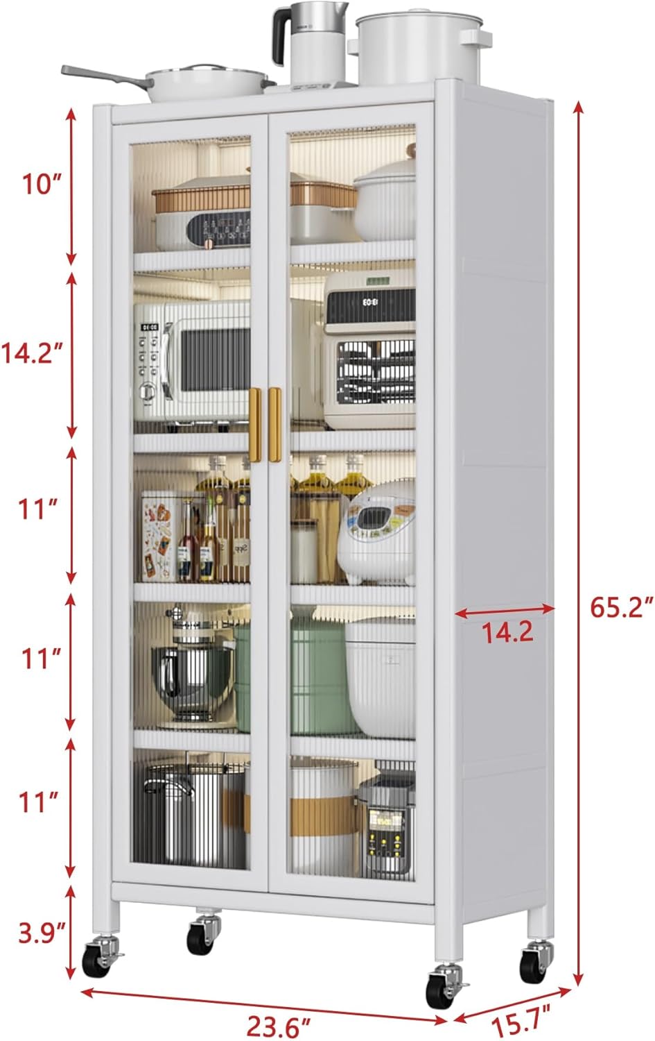 ✨ Multi-Level Kitchen Storage Rack – Open Shelf Organizer for Home 🏠🍳