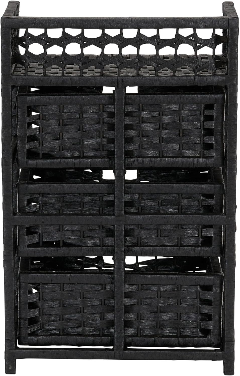🌿 Handwoven 3-Drawer Storage Organizer – Tidy & Stylish Home Solution 🏡✨