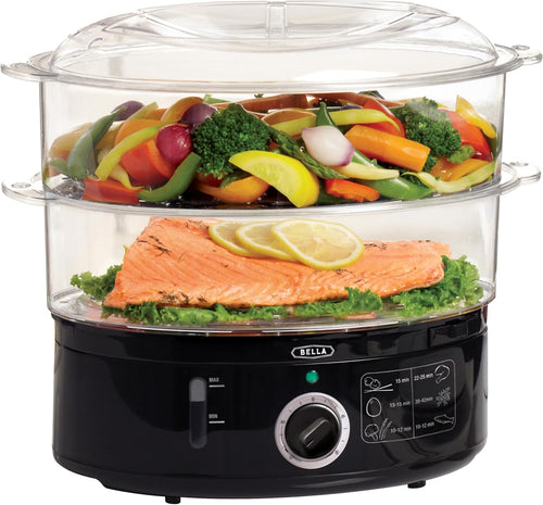 🍲 2-Tier Electric Food Steamer – Healthy, Hassle-Free Meals in Minutes! 🌿